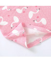 Pajama Set 2Y-7Y Organic Cotton O-neck Super Soft And Breathable Pink Swan HY6001-1